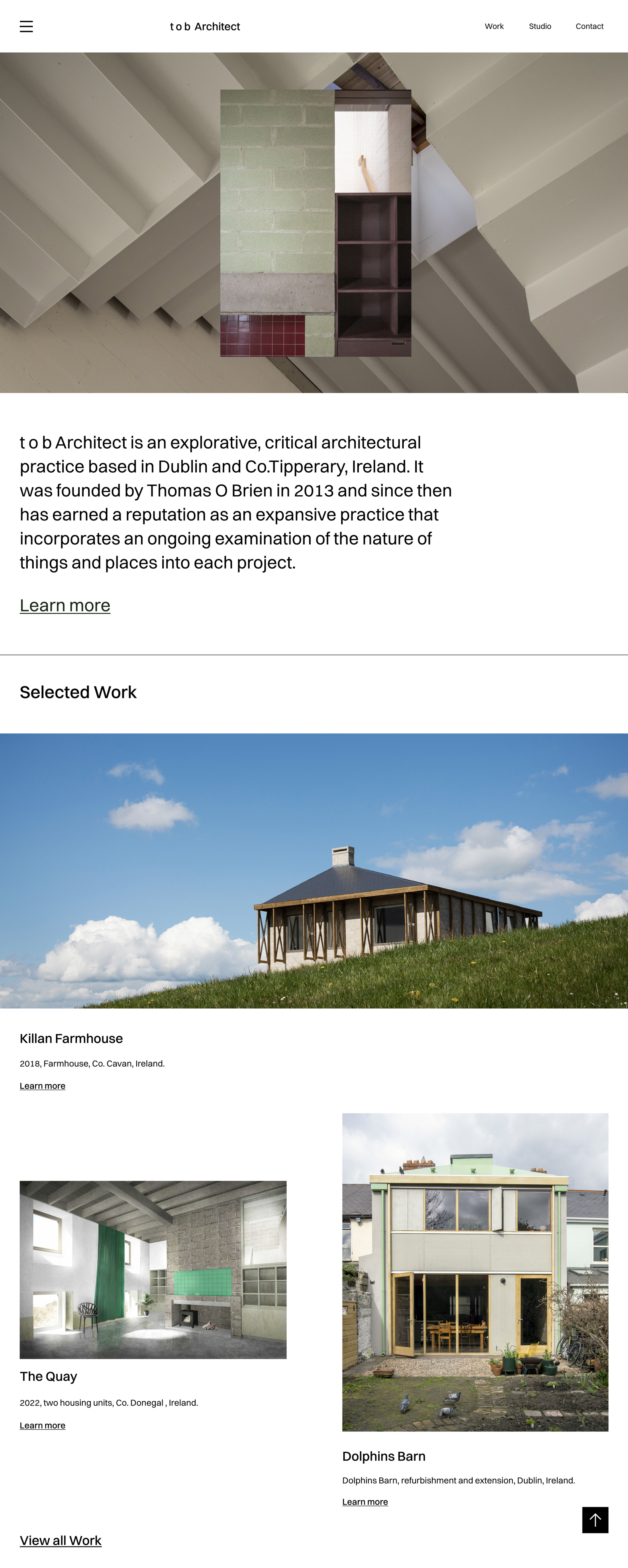 tob architect website design and development