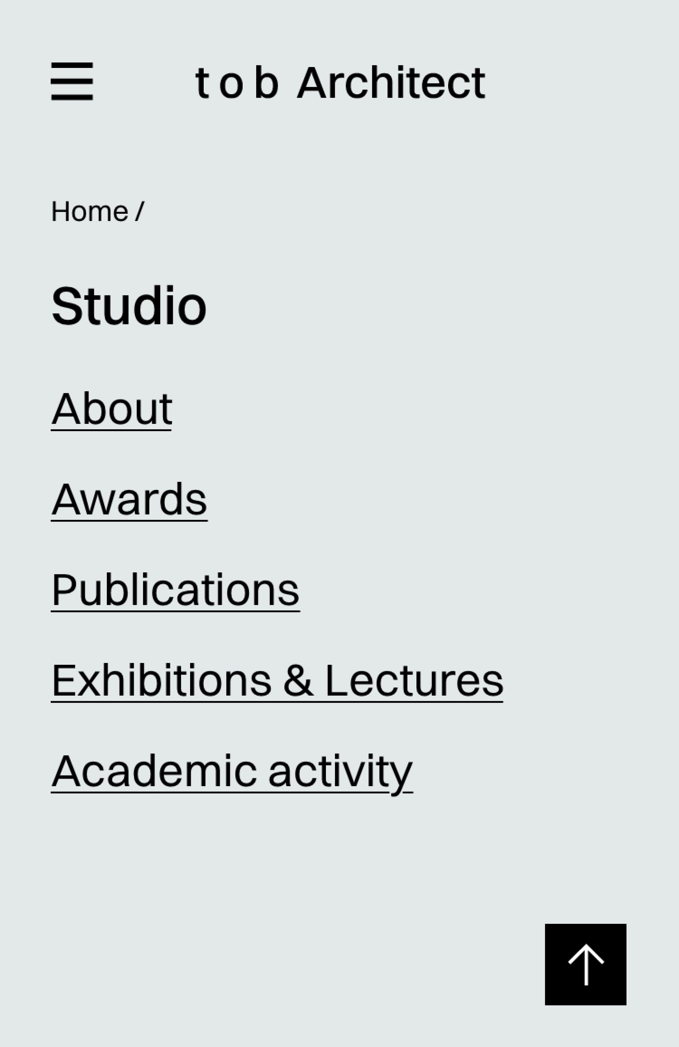 tob architects website design and development